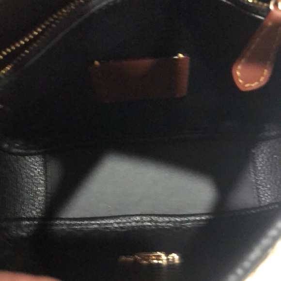 Coach Hadley Mini Straw Woven and Pebbled Leather Crossbody Bag EUC - Picture 10 of 11